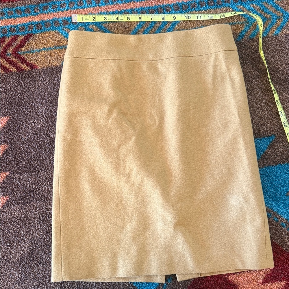 J. Crew Classic Beige Pencil Skirt